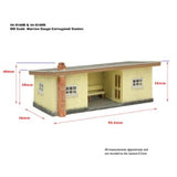 Bachmann 44-0160R OO Gauge Scenecraft Narrow Gauge Corrugated Station Red/Cream
