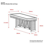 Bachmann 44-0167 OO Gauge Scenecraft Wooden Halt and Steps