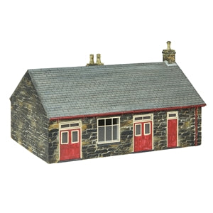 Bachmann 44-0169R OO-9 Gauge Scenecraft Harbour Station Booking Office - Red