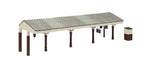 Bachmann 44-089C OO Gauge Bluebell Station Canopy Crimson and Cream