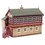 Bachmann 44-187C OO Gauge Scenecraft Great Central Signal Box Maroon & Cream
