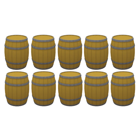 Bachmann 44-518 OO Gauge Scenecraft Wooden Barrels (Pack 10)