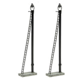 Bachmann 44-561 OO Gauge Scenecraft Wooden Post Yard Lamps (x2)
