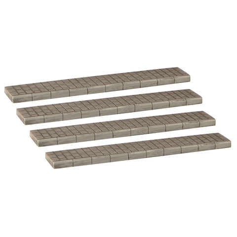 Bachmann 44-563 OO Gauge Scenecraft Straight Pavements (Pack 4)