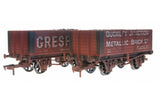 Dapol 4F-071-163 OO Gauge 7 Plank Wagon Set Buckley Jct/Gresford Weathered