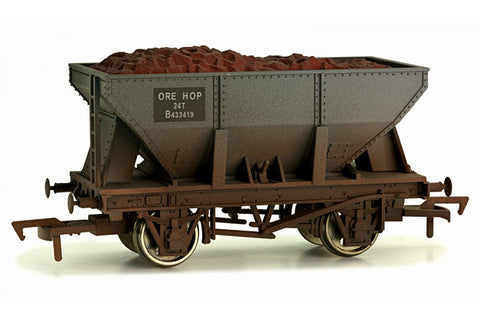 Dapol 4F-033-012 OO Gauge BR 24t Steel Ore Hopper B433419 Weathered