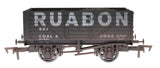 Dapol 4F-071-165 OO Gauge 7 Plank Wagon Ruabon 827 Weathered