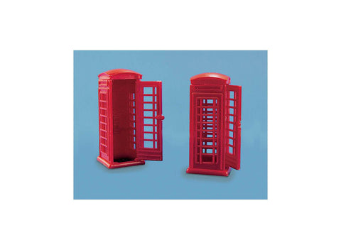 Modelscene 5006 OO Gauge Telephone Box (Pack 2)