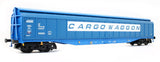Heljan 5027 OO Gauge Cargowaggon IWB Bogie Van Slate Blue