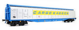 Heljan 5028 OO Gauge Cargowaggon IWB Bogie Van Silver/Blue
