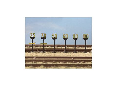 Modelscene 5050 OO Gauge Speed Restriction Signs