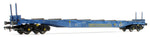Heljan 5111 OO Gauge Cargowaggon IGA Bogie Flat Blue Weathered