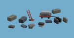Modelscene 5174 N Gauge Luggage, Trolleys  & Sack Trucks