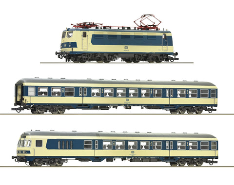 Roco 61483 HO Gauge DB BR141 Electric Karlsruhe Passenger Train Pack IV