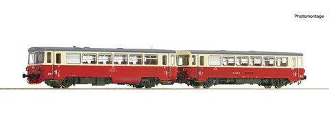 Roco 70380 HO Gauge ZSSK Rh810 365-7 Diesel Railcar & Trailer V