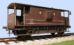Slaters 7053 O Gauge LMS/BR 20 Ton Goods Brake Van w Interior Stove Kit