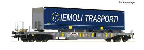 Roco 76236 HO Gauge Hupac Sdgmnss/T3 Flat Wagon w/Iemoli Trailer VI