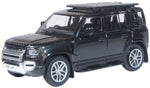 Oxford Diecast 76ND110002 1:76/OO Gauge Land Rover Defender 110 Explorer Santorini Black