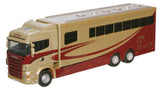 Oxford Diecast 76SHL01HB 1:76/OO Gauge Metallic Scania Highline Horsebox