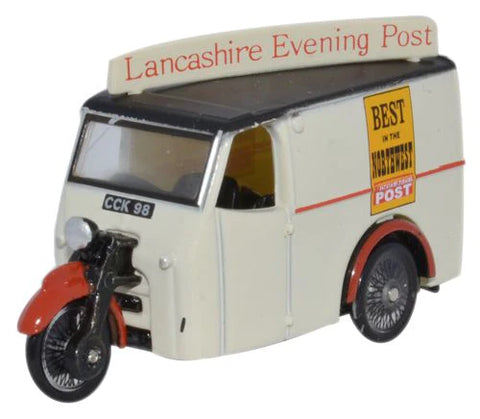 Oxford Diecast 76TV006 1:76/OO Gauge Tricycle Van Lancashire Evening Post