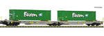 Fleischmann 825028 N Gauge AAE Sdggmrs/T2000 Dbl Pocket Wagon w/Eucon Load VI