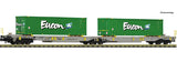 Fleischmann 825028 N Gauge AAE Sdggmrs/T2000 Dbl Pocket Wagon w/Eucon Load VI