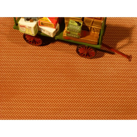 Chooch Enterprises 8664 O/G Scale Flexible Herringbone Brick Roadway