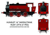 Rapido Trains 903001 OO Gauge 16" Hunslet "Alex" Oxfordshire Ironstone