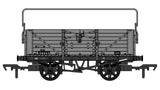Rapido Trains 907009 OO Gauge 7 Plank Wagon BR Grey w Sheet Rail S28662
