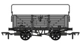 Rapido Trains 907010 OO Gauge 7 Plank Wagon BR Grey w Sheet Rail S28942