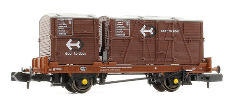 Rapido Trains 921012 N Gauge BR ‘Conflat P’ Wagon B933601 (bauxite containers)