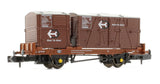 Rapido Trains 921014 N Gauge BR ‘Conflat P’ Wagon B933697 (bauxite containers)