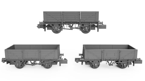 Rapido Trains 942006 N Gauge SECR Wagons Pack 2 – SR pre-36 Livery 5 Planks (Dia.1349)