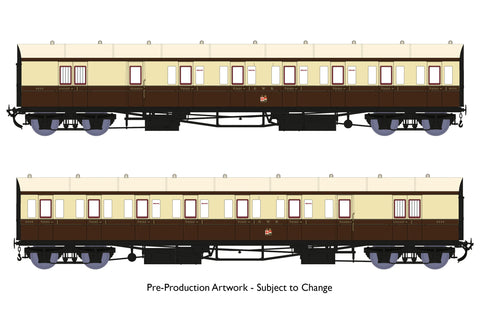 Rapido Trains 946002 OO Gauge Dia E140 B Set – GWR Inter-War Livery (1930-1934)