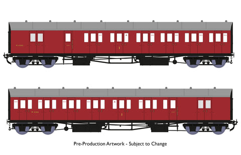 Rapido Trains 946004 OO Gauge Dia E140 B Set – BR Crimson