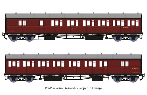 Rapido Trains 946005 OO Gauge Dia E140 B Set – BR Maroon (with lining)