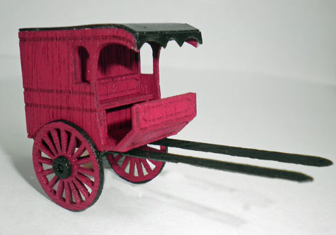 Ancorton 95737 OO Gauge Horse Drawn Delivery Van Laser Cut Kit