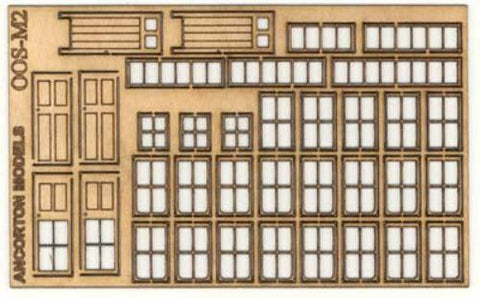 Ancorton 95740 OO Gauge Signal Box Doors & Windows Laser Cut Kit