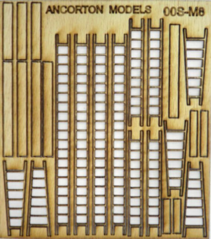 Ancorton 95742 OO Gauge Assorted Ladders & Planks Laser Cut Kit