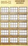 Ancorton 95771 OO Gauge Industrial Window Frames Medium Laser Cut Kit