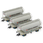 Accurascale 2035CS-P OO Gauge Castle Cement PCA Wagon Triple Pack P