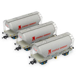 Accurascale 2042CS-W OO Gauge Castle Cement PCA Wagon Triple Pack W