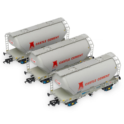 Accurascale 2043CS-X OO Gauge Castle Cement PCA Wagon Triple Pack X