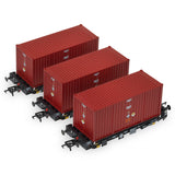 Accurascale 2098 OO Gauge PFA DRS LLNW 2031 Container Pack 6