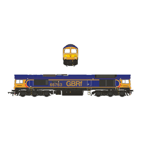 Accurascale 2636 OO Gauge Class 66 - GBRF Blue/Orange - 66763