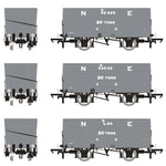 Accurascale 2818 OO Gauge P7 Hopper 1911-1922 Pre-Grouping: NER Grey Triple Pack