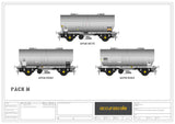 Accurascale 1070-PCV-M OO Gauge APCM Cemflo/PCV Powder Wagon Triple Pack M