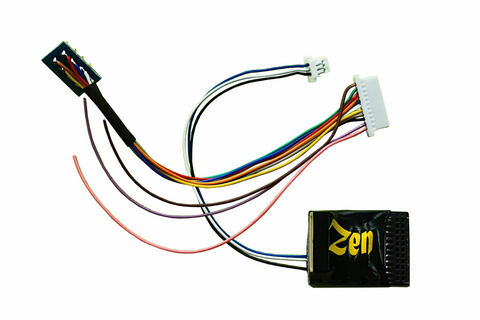 DCC Concepts DCD-ZN218.6 Zen Black Decoder 21 Pin MTC 8 Pin Connection 6 Fn