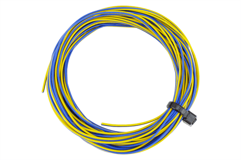 DCC Concepts DCW-32YBT Wire Decoder Stranded 6m (32g) Twin Yellow/Blue