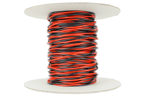 DCC Concepts DCW-TW25-1.5 Twisted Bus Wire 25m of 1.5mm (15g) Twin Red/Black